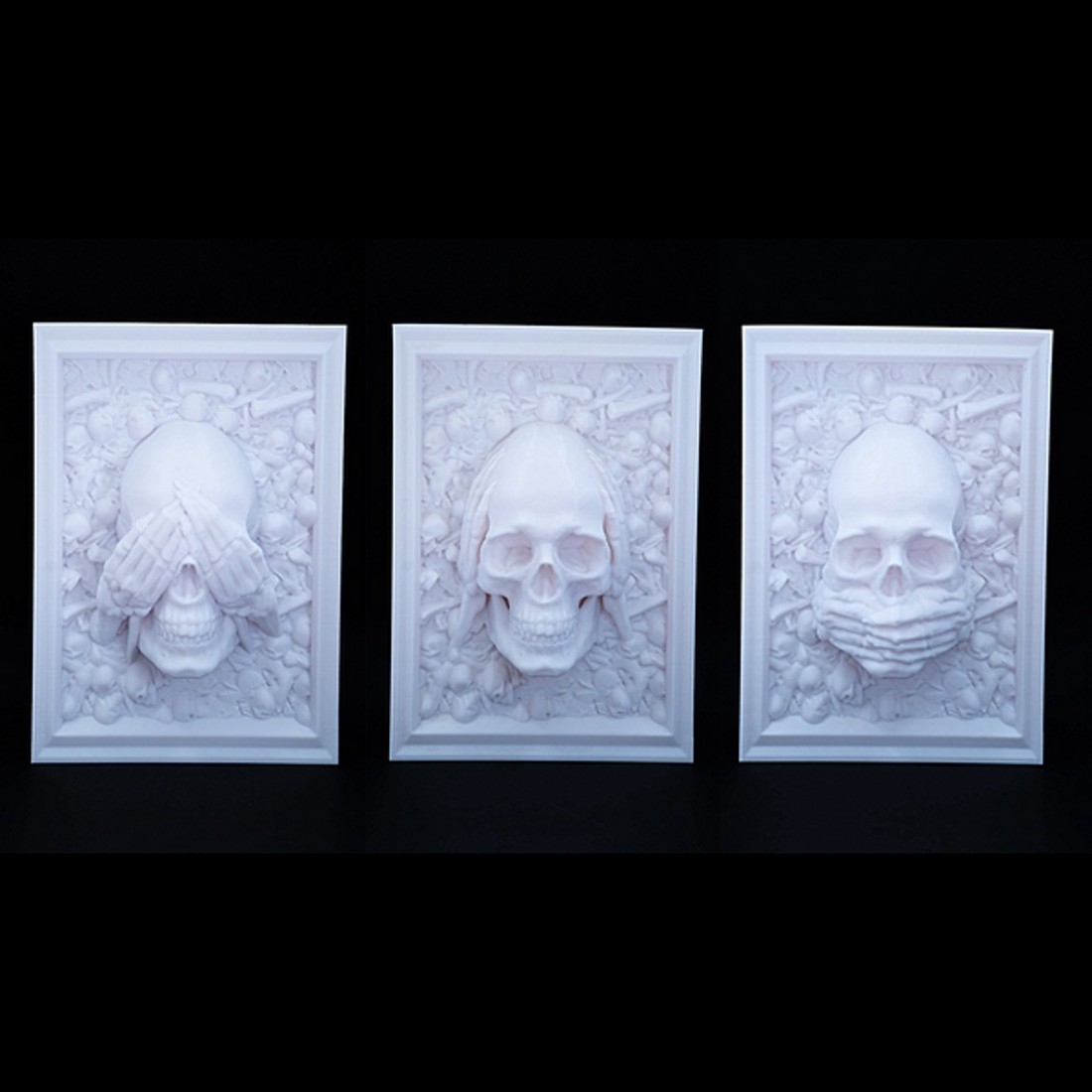 Three Wise skulls koponyák - otthon & életmód - dekoráció - dísztárgy - Meska.hu Three Wise skulls koponyák - otthon & életmód - dekoráció - dísztárgy - Meska.hu
