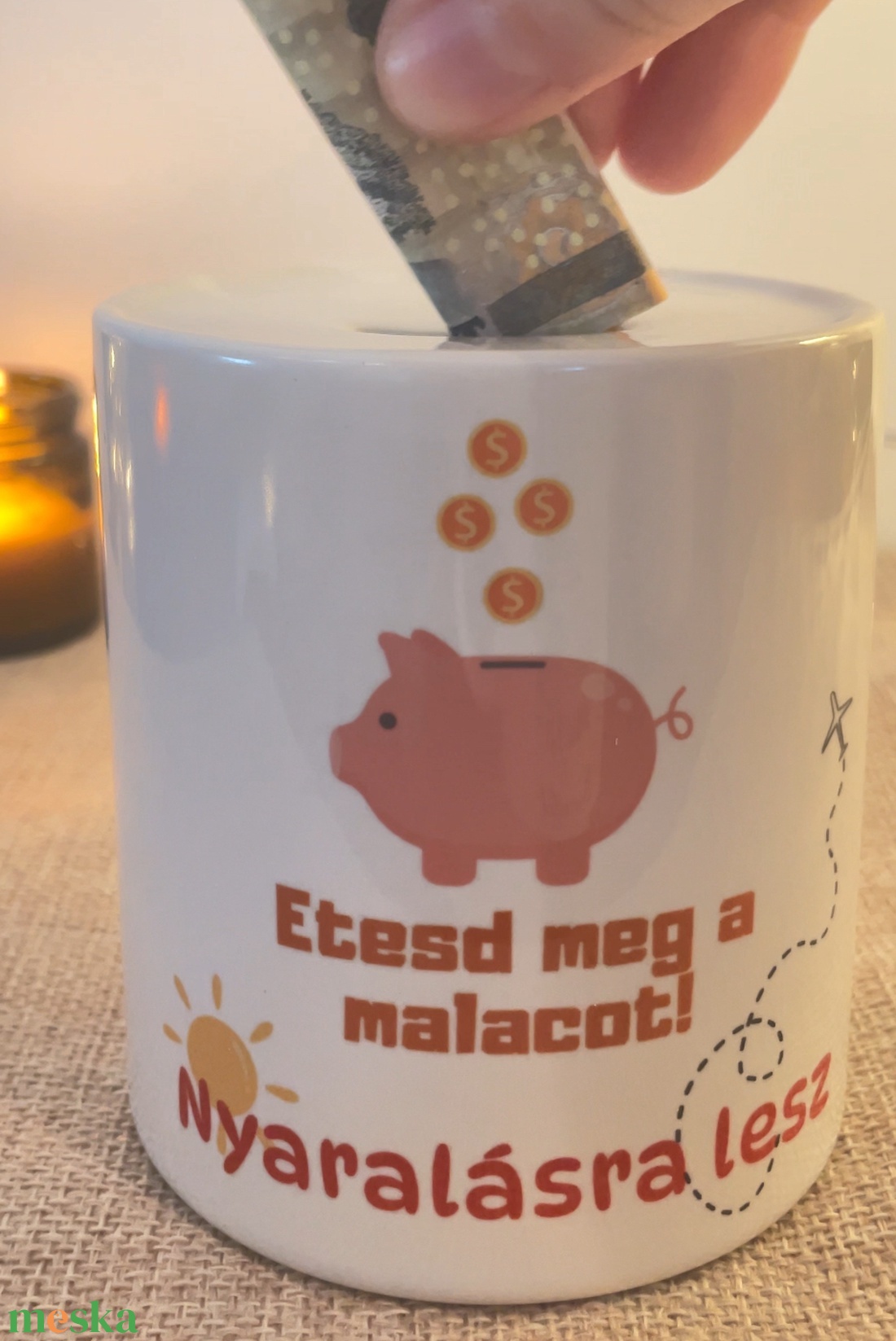 Egyedi persely Etesd meg a malacot! Nyaralásra lesz - otthon & életmód - dekoráció - asztal és polc dekoráció - persely - Meska.hu Egyedi persely Etesd meg a malacot! Nyaralásra lesz - otthon & életmód - dekoráció - asztal és polc dekoráció - persely - Meska.hu