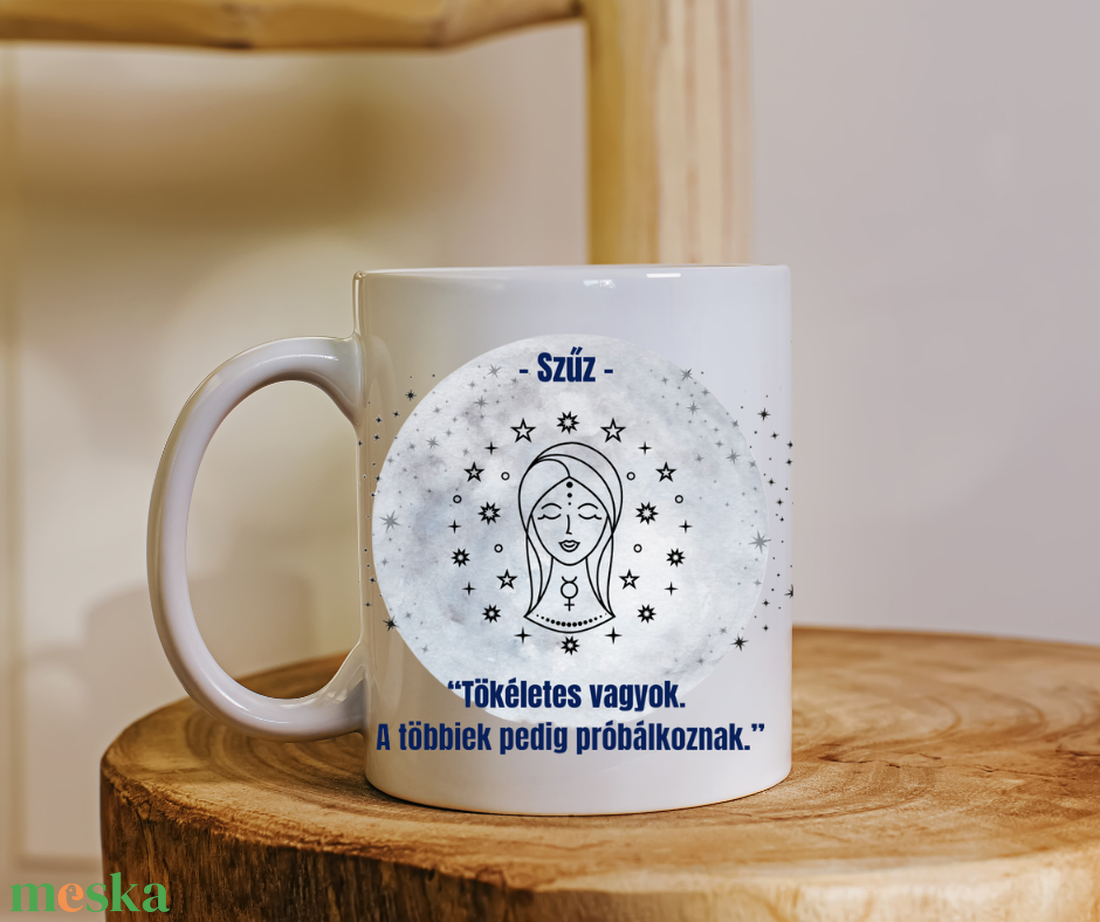 Bögre - Szűz csillagjeggyel - otthon & életmód - konyhafelszerelés, tálalás - tálalás - bögre & csésze - Meska.hu