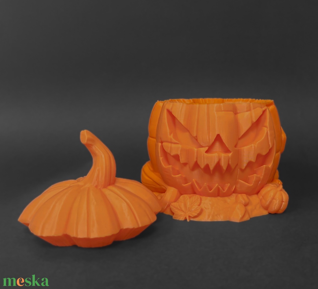 Halloweeni Jack-O' tároló - otthon & életmód - dekoráció - halloween - halloweeni dekoráció - Meska.hu