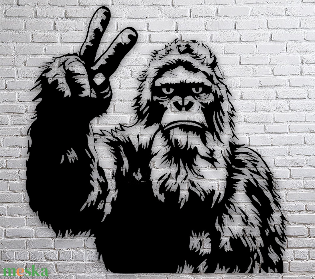 Big Foot Peace - Egyedi kompakt fali dekoráció - otthon & életmód - dekoráció - fali és függő dekoráció - falra akasztható dekor - Meska.hu