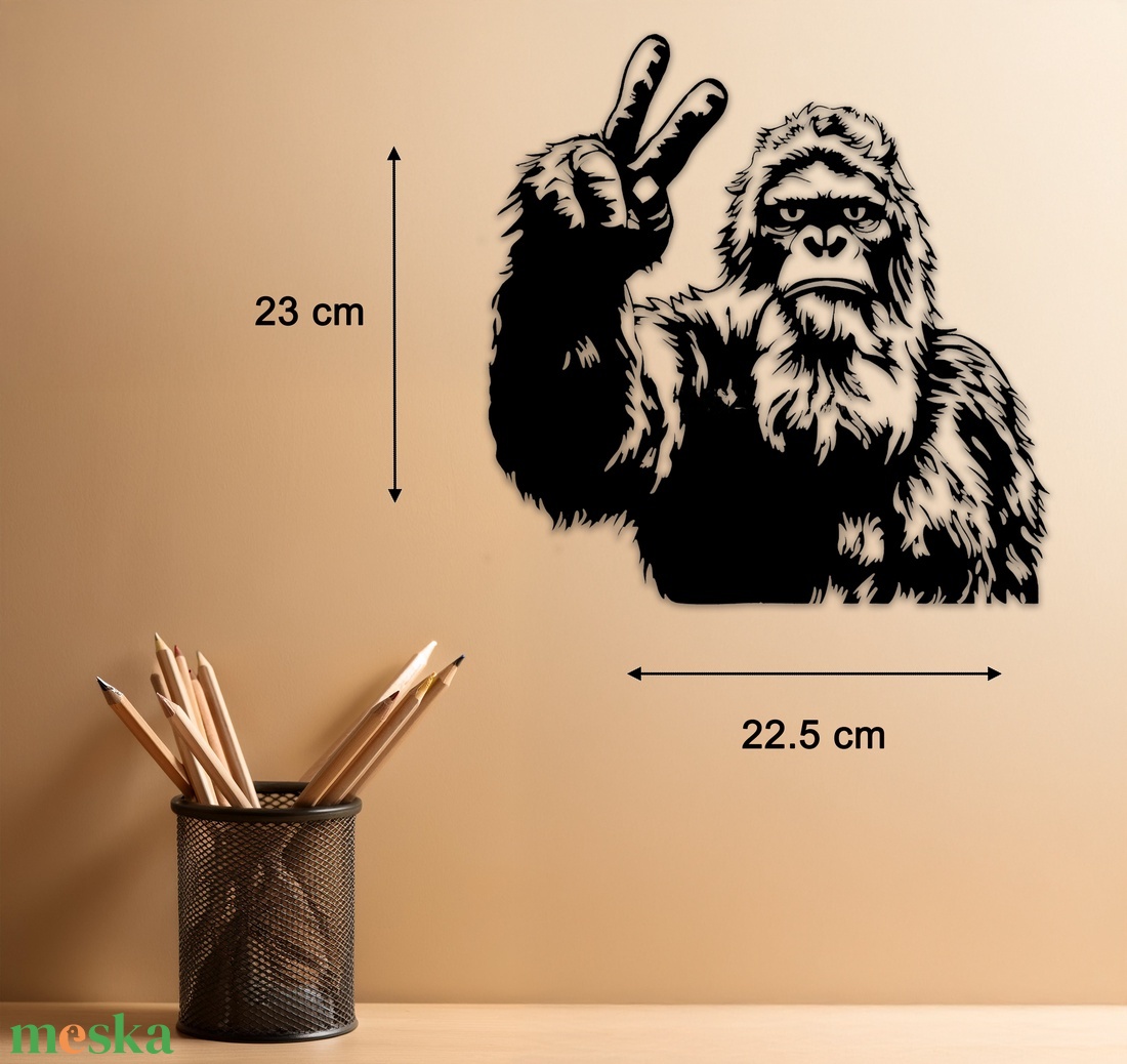 Big Foot Peace - Egyedi kompakt fali dekoráció - otthon & életmód - dekoráció - fali és függő dekoráció - falra akasztható dekor - Meska.hu