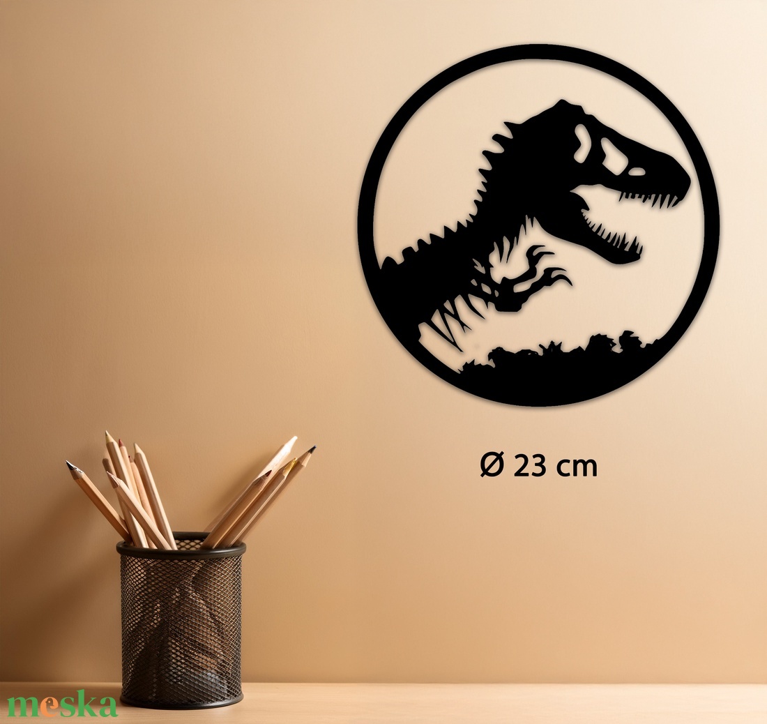 Jurassic Park - Egyedi kompakt fali dekoráció - otthon & életmód - dekoráció - fali és függő dekoráció - falra akasztható dekor - Meska.hu