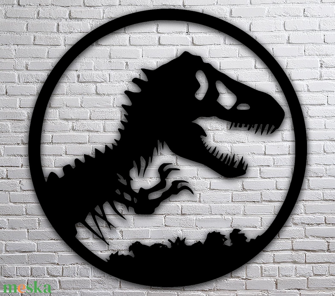 Jurassic Park - Egyedi kompakt fali dekoráció - otthon & életmód - dekoráció - fali és függő dekoráció - falra akasztható dekor - Meska.hu