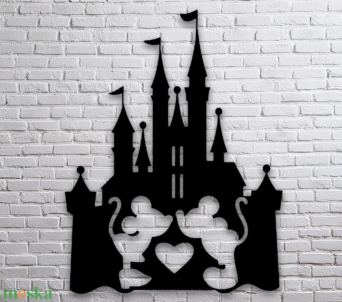 Disney Castle - Egyedi kompakt fali dekoráció - otthon & életmód - dekoráció - fali és függő dekoráció - falra akasztható dekor - Meska.hu