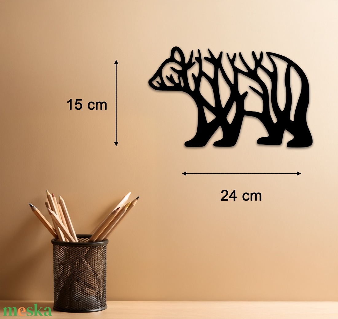 Bear Tree - Egyedi kompakt fali dekoráció - otthon & életmód - dekoráció - fali és függő dekoráció - falra akasztható dekor - Meska.hu