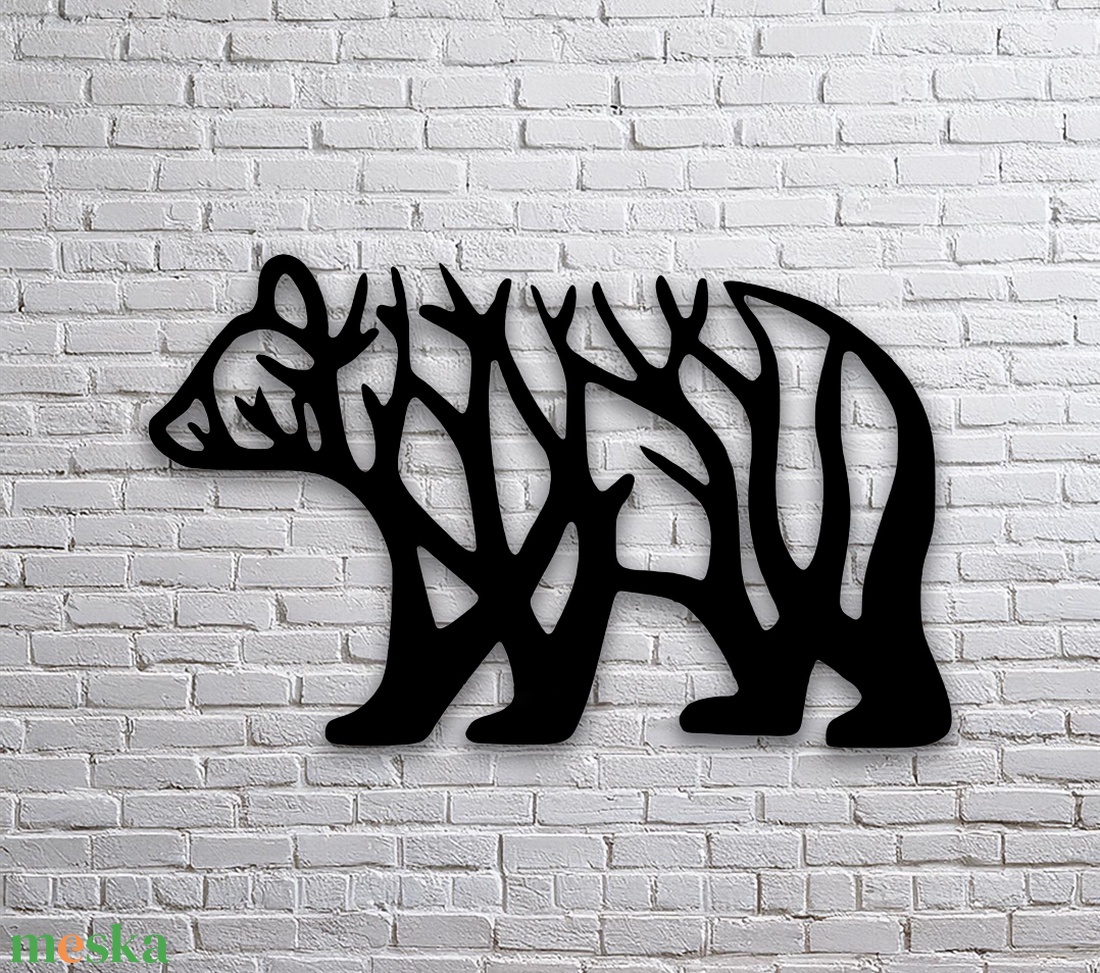 Bear Tree - Egyedi kompakt fali dekoráció - otthon & életmód - dekoráció - fali és függő dekoráció - falra akasztható dekor - Meska.hu