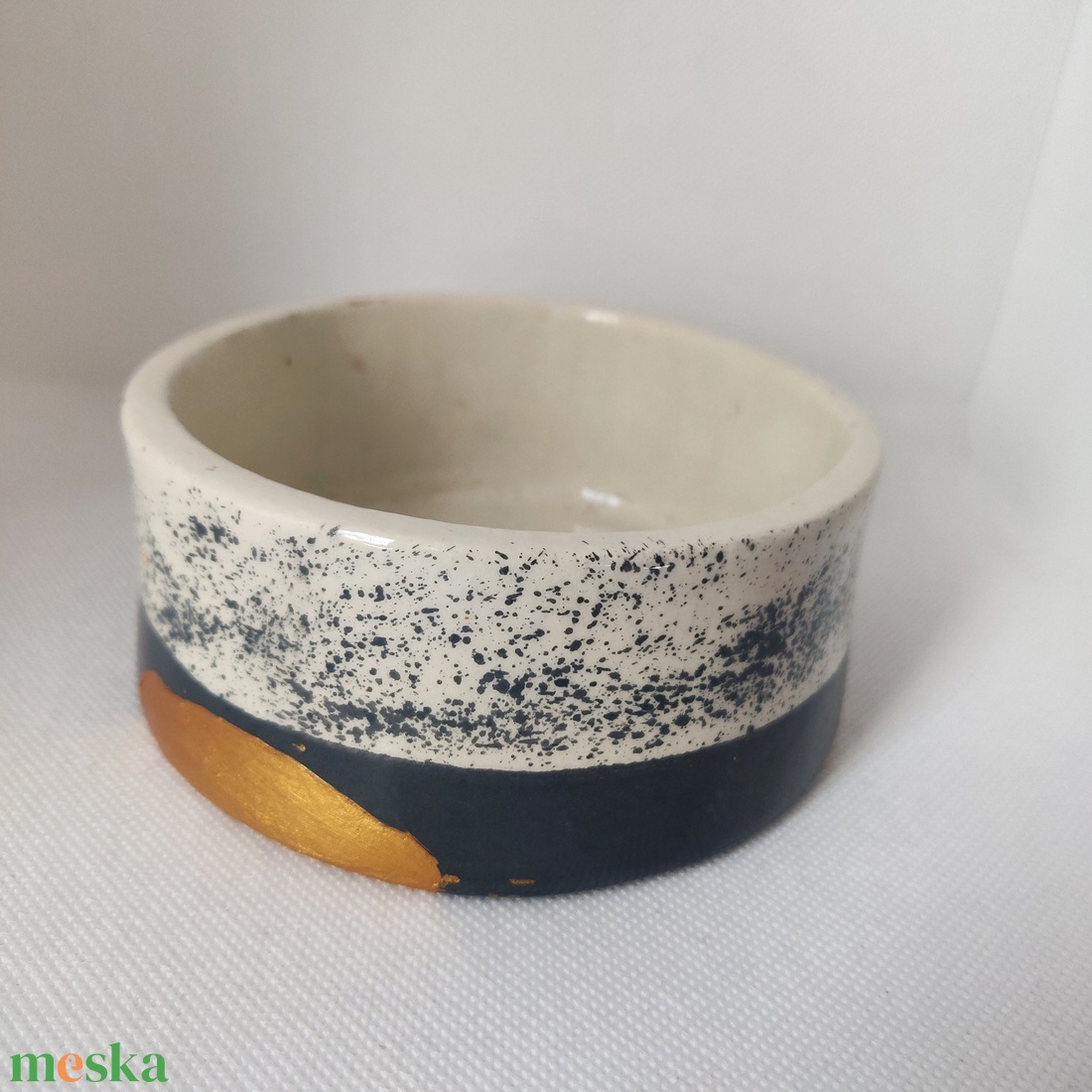 Kintsugi kerámia gyertya - otthon & életmód - gyertya, illat, aroma - gyertya - Meska.hu