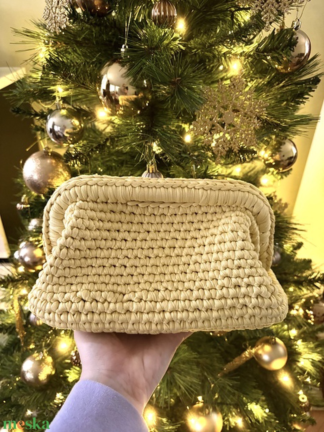 �Clutch citromsárga színben - táska & tok - kézitáska & válltáska - kézitáska - Meska.hu