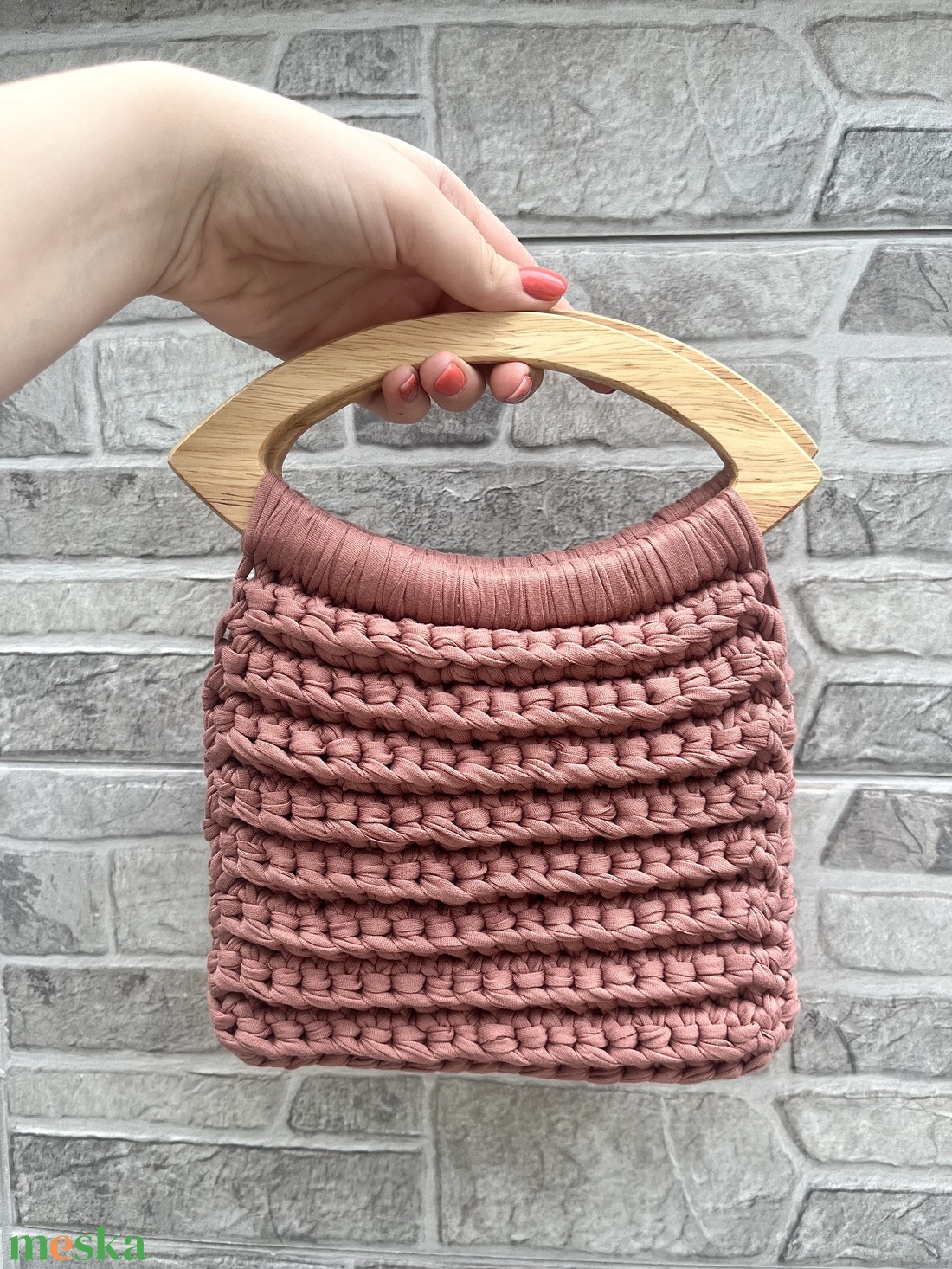 �Beach pastel rózsaszín színben - táska & tok - kézitáska & válltáska - kézitáska - Meska.hu