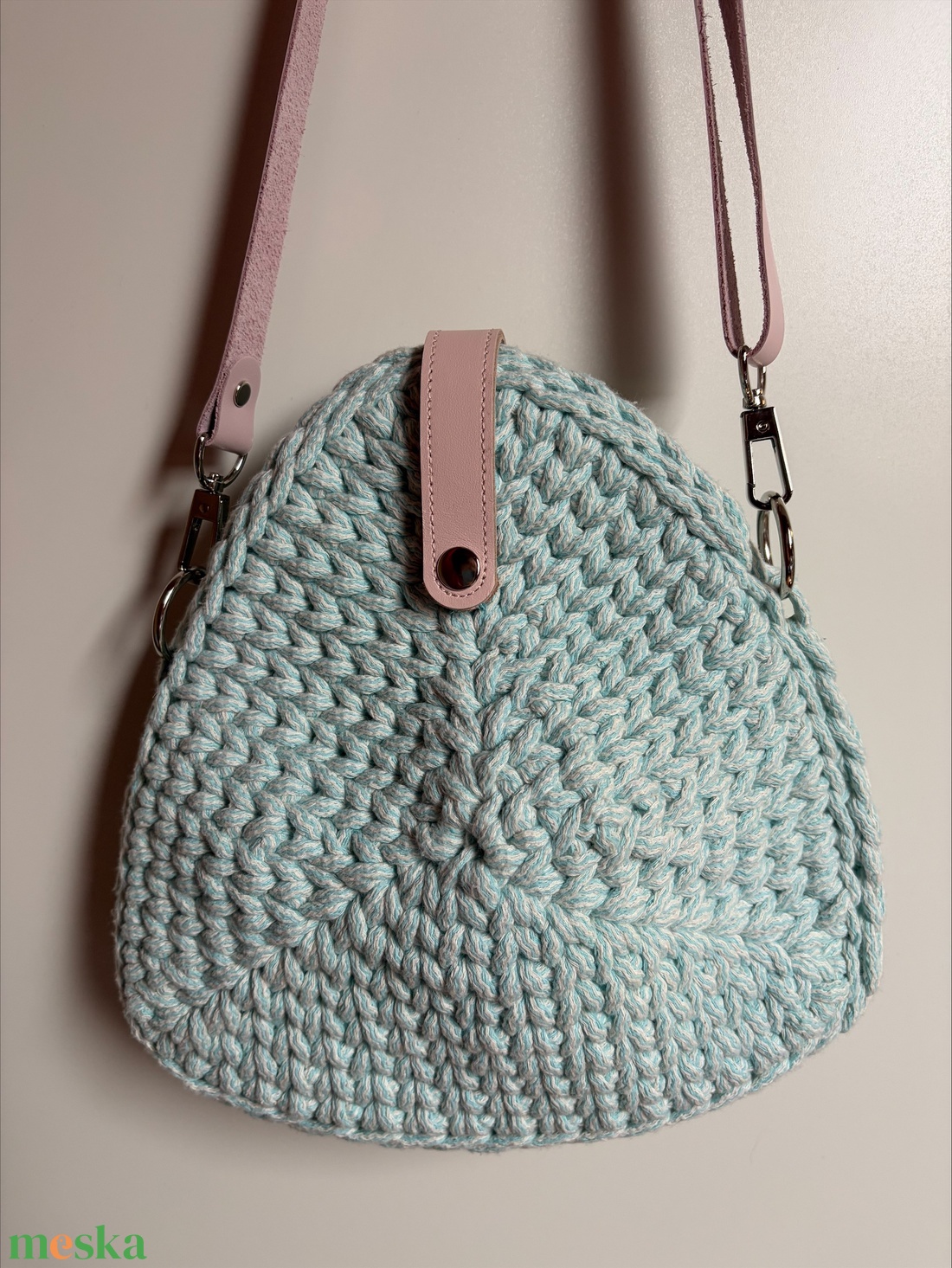 �Triangle táska kék színben - táska & tok - kézitáska & válltáska - válltáska - Meska.hu