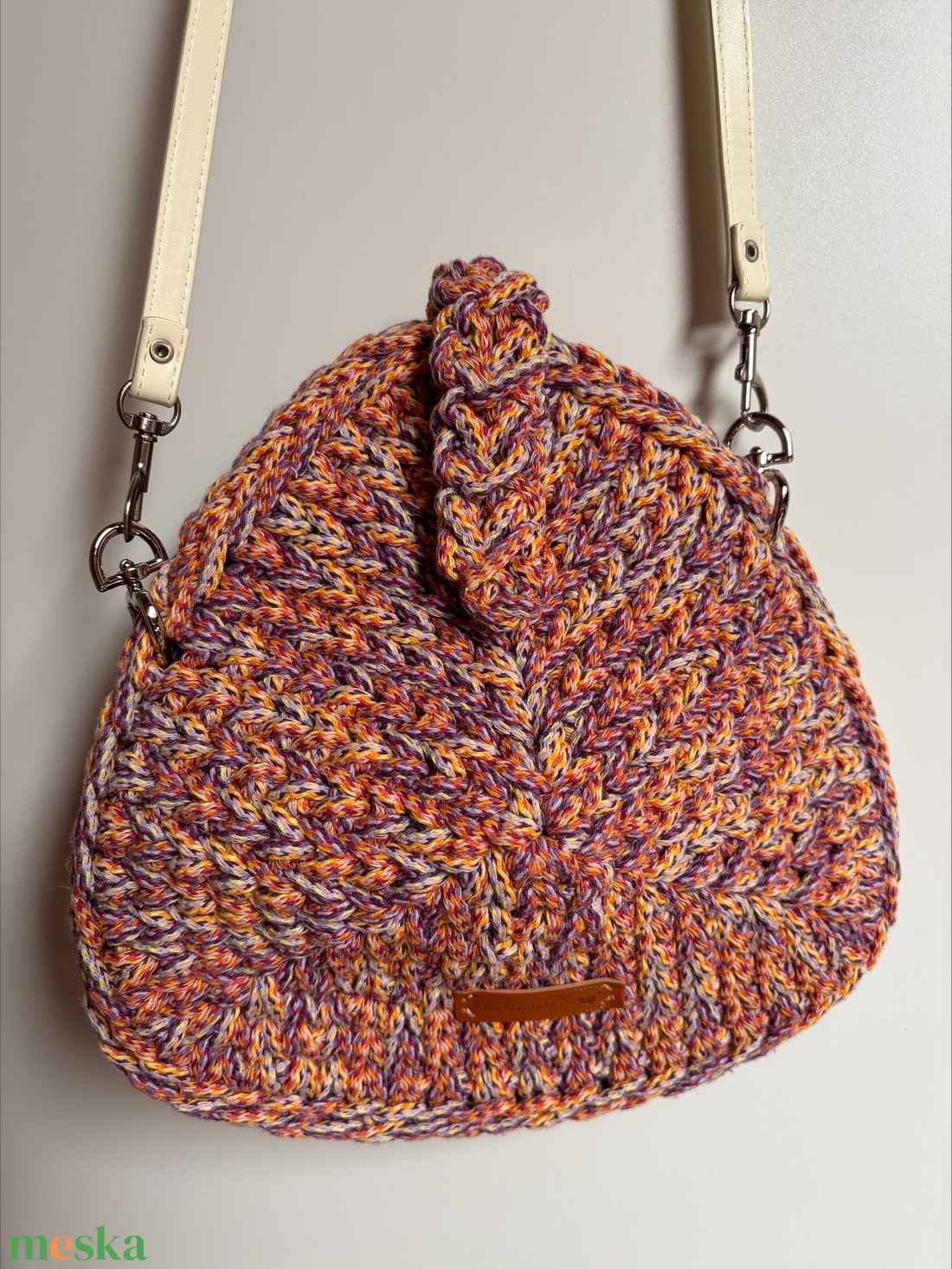 �Triangle táska naplemente színben - táska & tok - kézitáska & válltáska - válltáska - Meska.hu