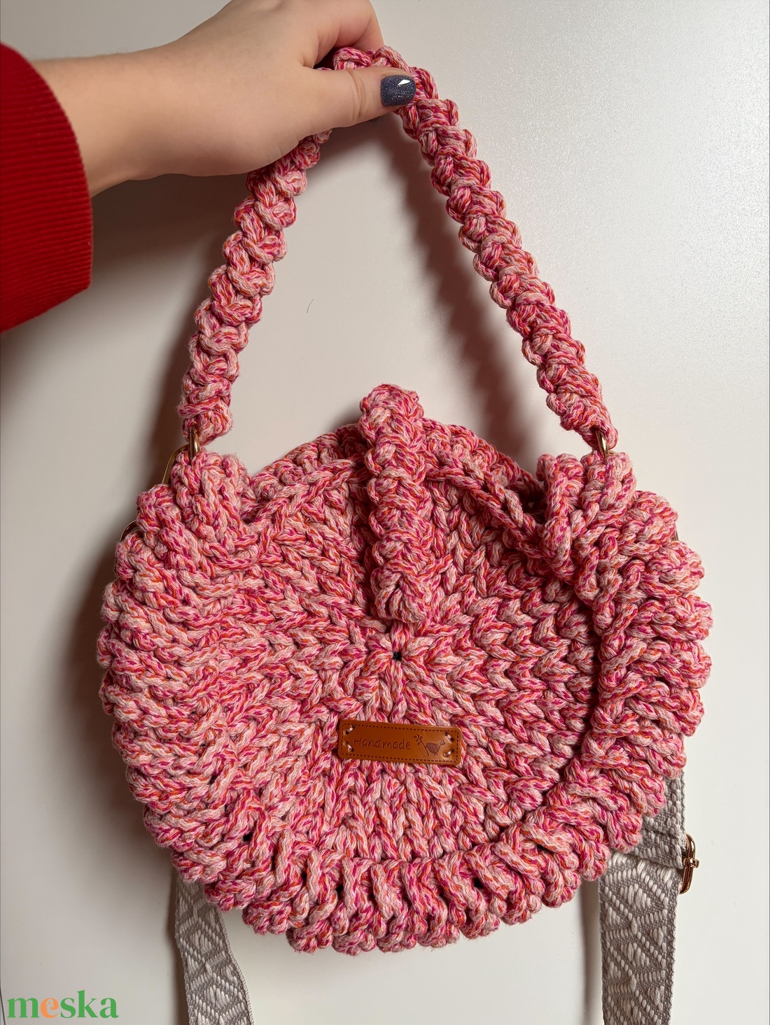 �Oreo táska magenta színben - táska & tok - kézitáska & válltáska - válltáska - Meska.hu