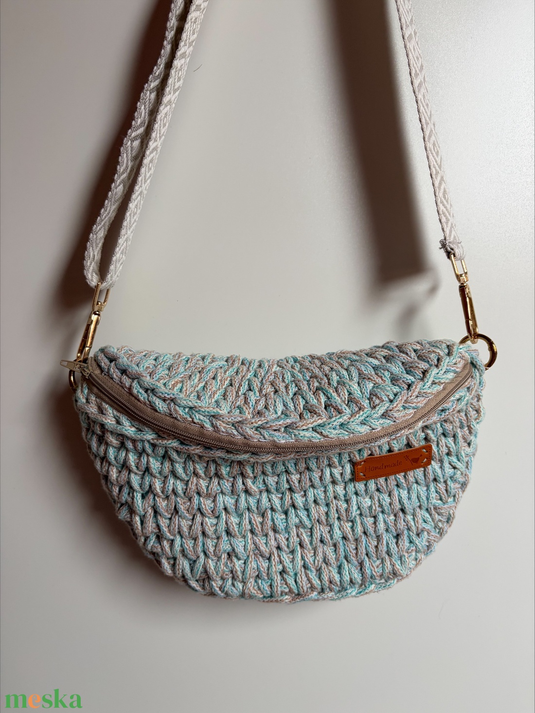 �Övtáska kék színben - táska & tok - övtáska - Meska.hu