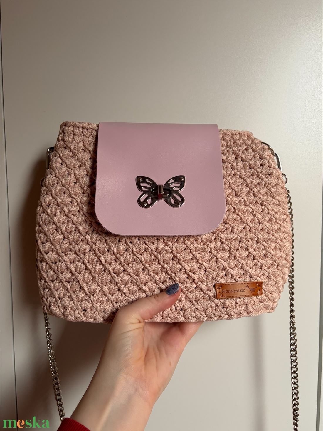 �Ladybird táska rózsaszín színben - táska & tok - kézitáska & válltáska - válltáska - Meska.hu