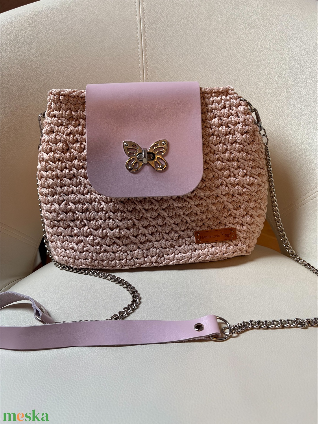 �Ladybird táska rózsaszín színben - táska & tok - kézitáska & válltáska - válltáska - Meska.hu