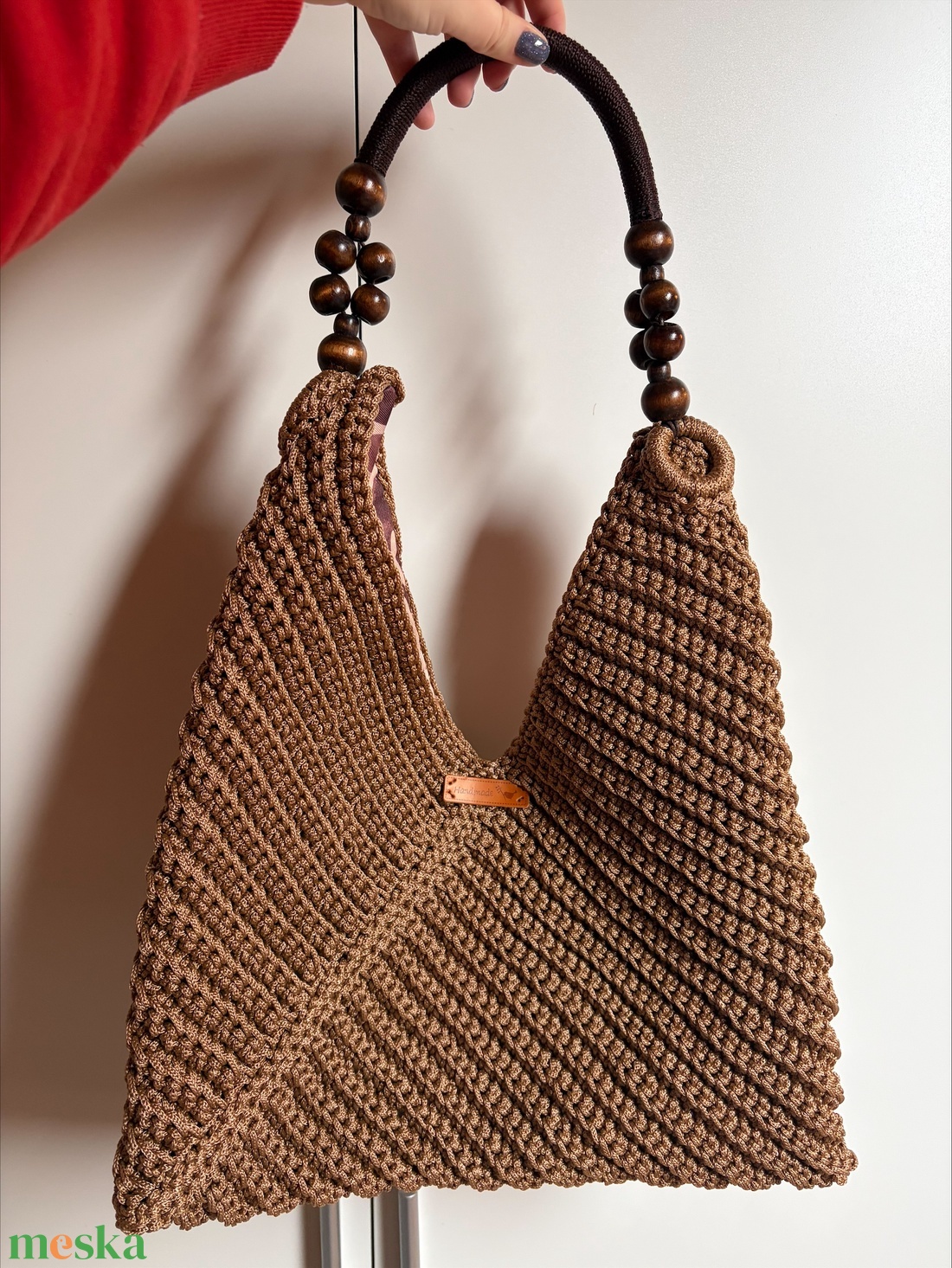 Citybag táska barna színben - táska & tok - kézitáska & válltáska - nagy pakolós táska - Meska.hu