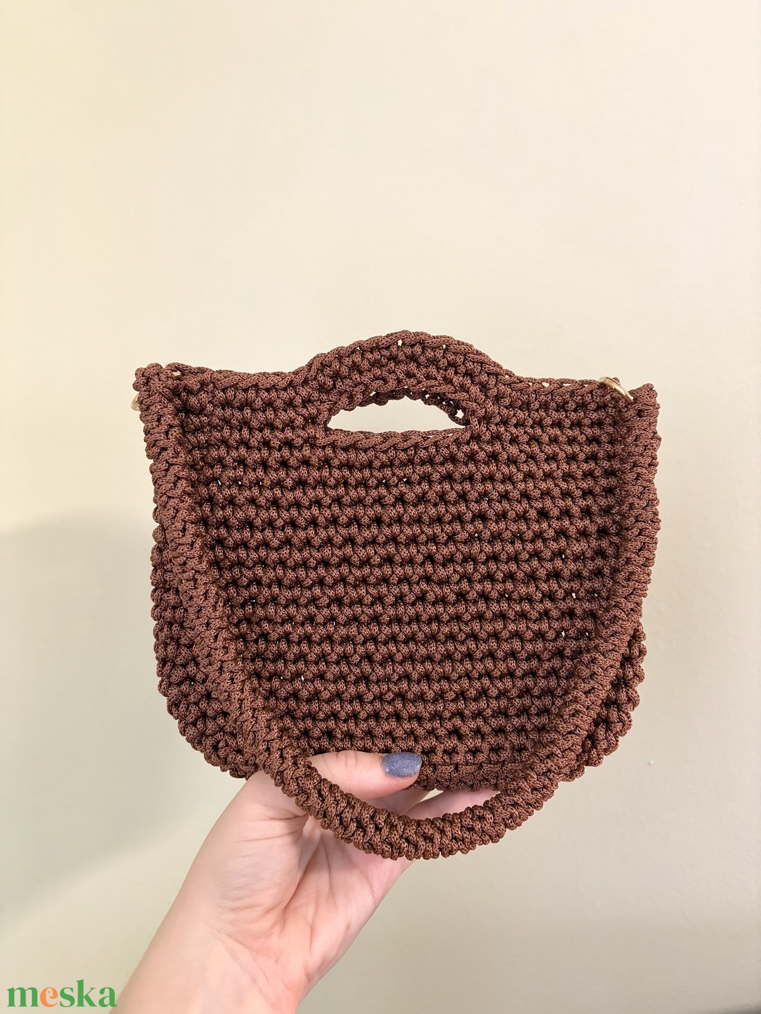 �Crafty barna színben - táska & tok - kézitáska & válltáska - válltáska - Meska.hu