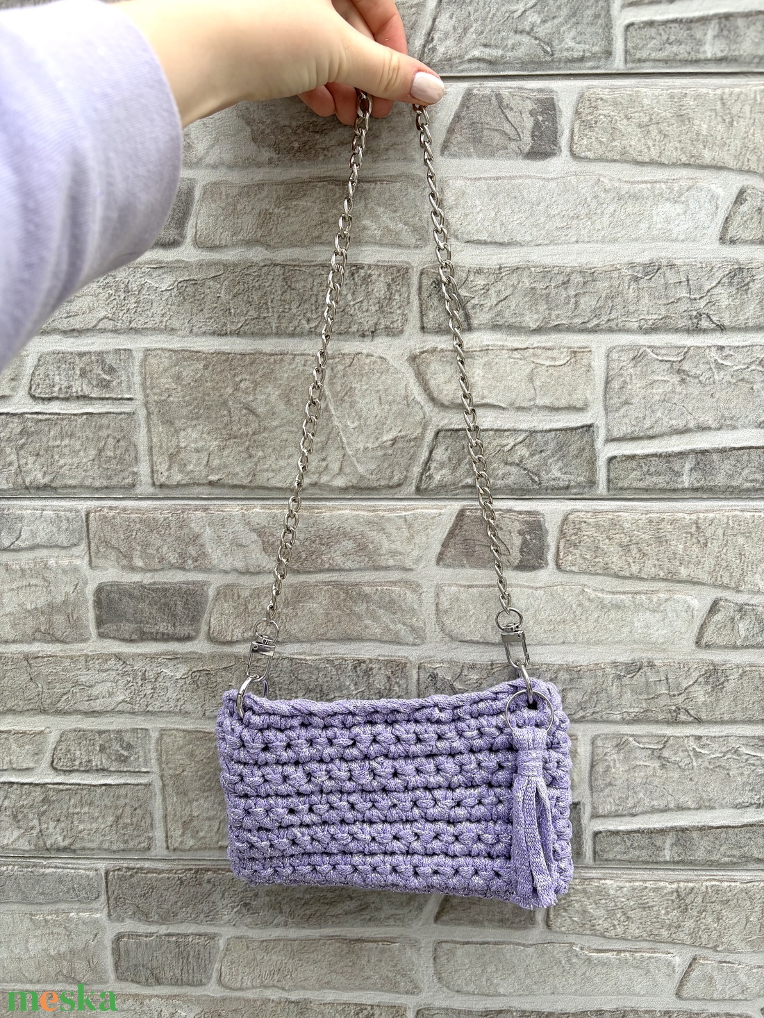 �Minnie csillogós lila színben - táska & tok - kézitáska & válltáska - válltáska - Meska.hu