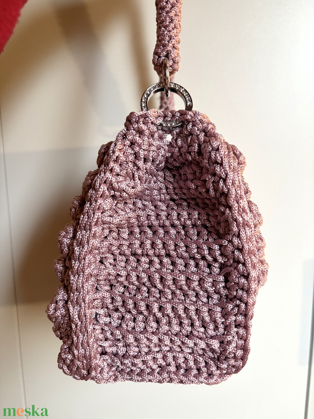 �Paris táska rózsaszín színben - táska & tok - kézitáska & válltáska - alkalmi táska - Meska.hu