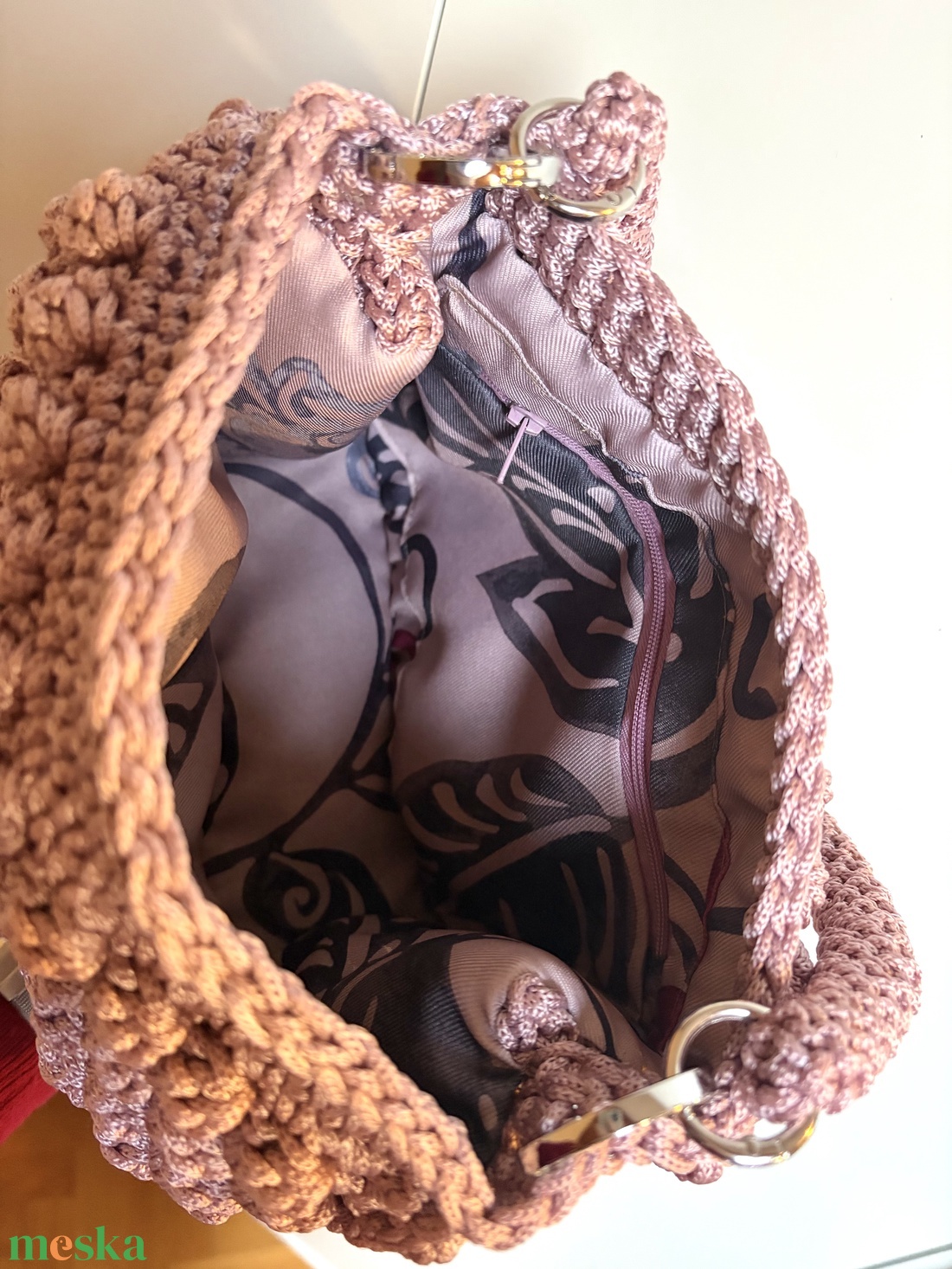 �Paris táska rózsaszín színben - táska & tok - kézitáska & válltáska - alkalmi táska - Meska.hu