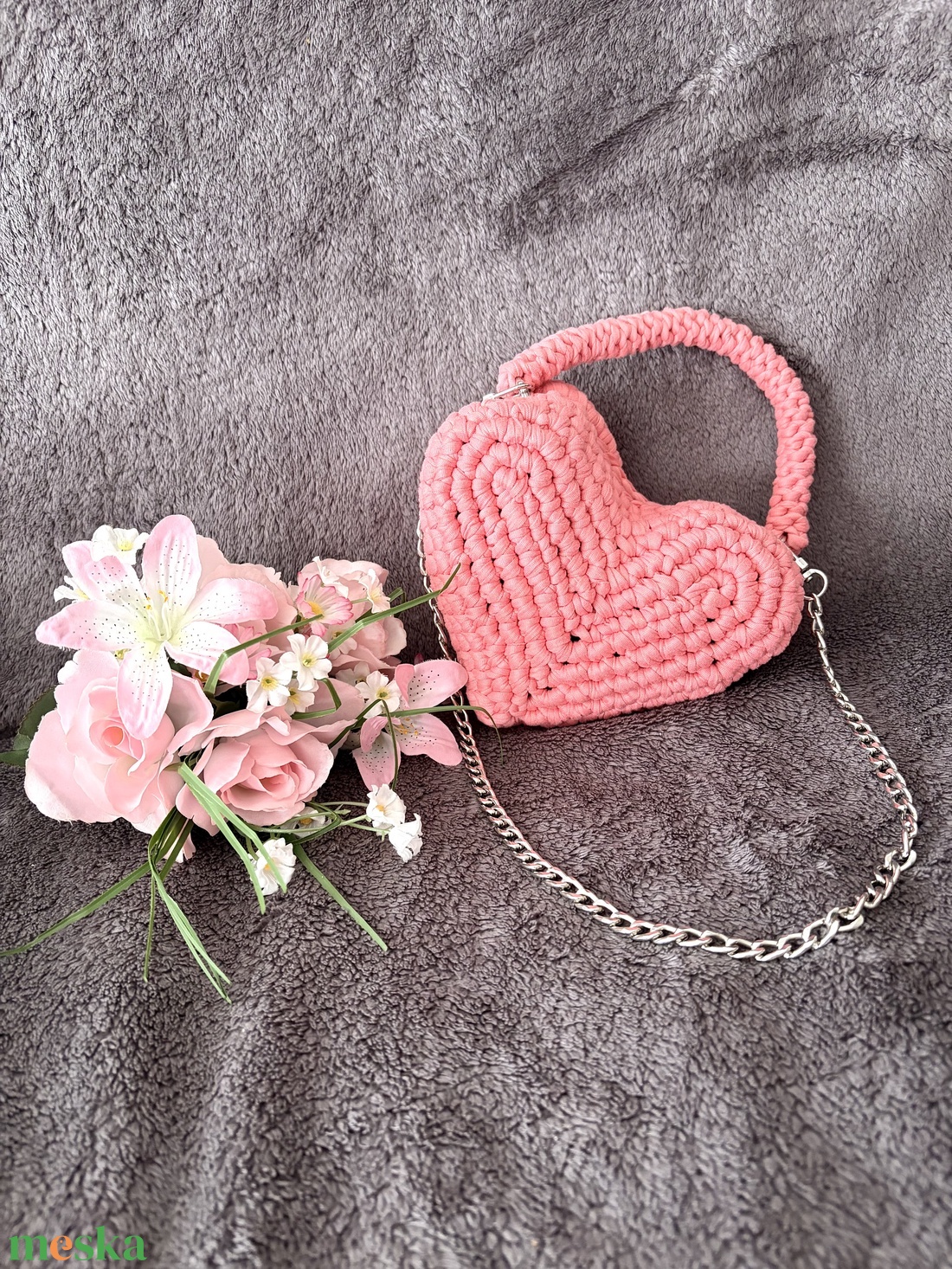 �Bonbon táska pink színben - táska & tok - kézitáska & válltáska - alkalmi táska - Meska.hu