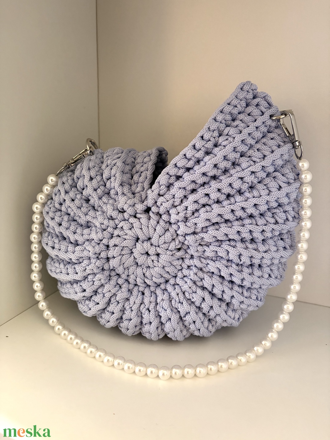 �Dolce táska világoskék színben - táska & tok - kézitáska & válltáska - alkalmi táska - Meska.hu