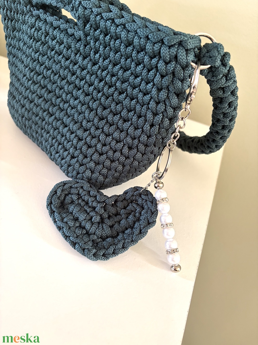 Kézműves táska charm - táska & tok - kulcstartó & táskadísz - táskadísz - Meska.hu