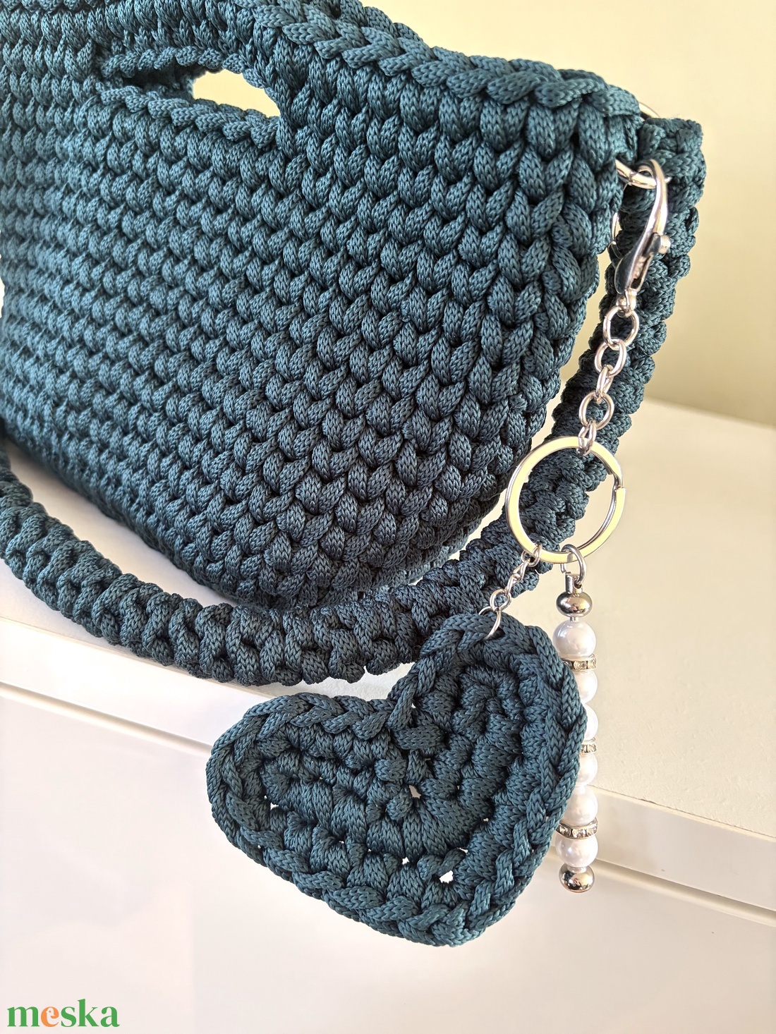 Kézműves táska charm - táska & tok - kulcstartó & táskadísz - táskadísz - Meska.hu