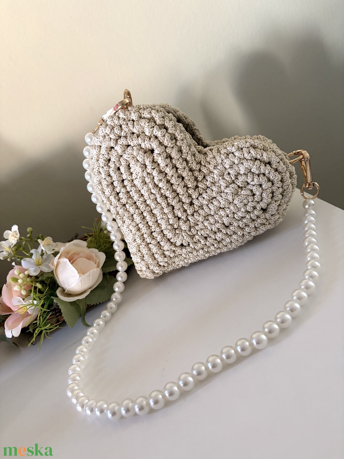 �Bonbon táska csillogós arany színben - táska & tok - kézitáska & válltáska - válltáska - Meska.hu