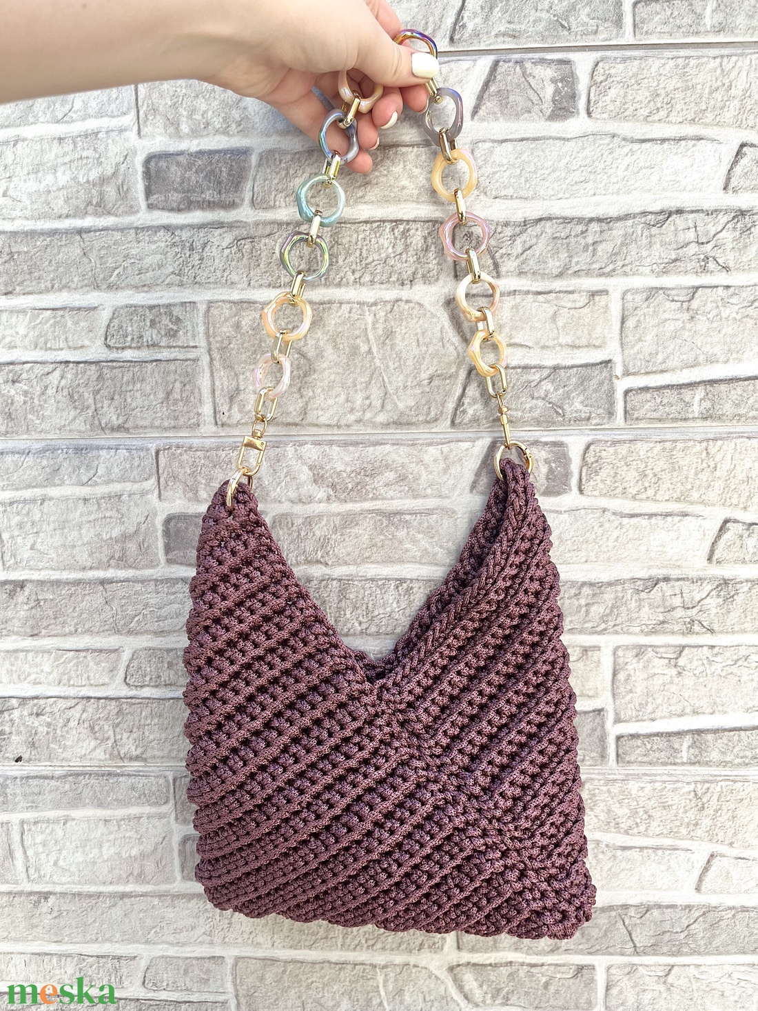 �City bag táska lila színben - táska & tok - kézitáska & válltáska - válltáska - Meska.hu