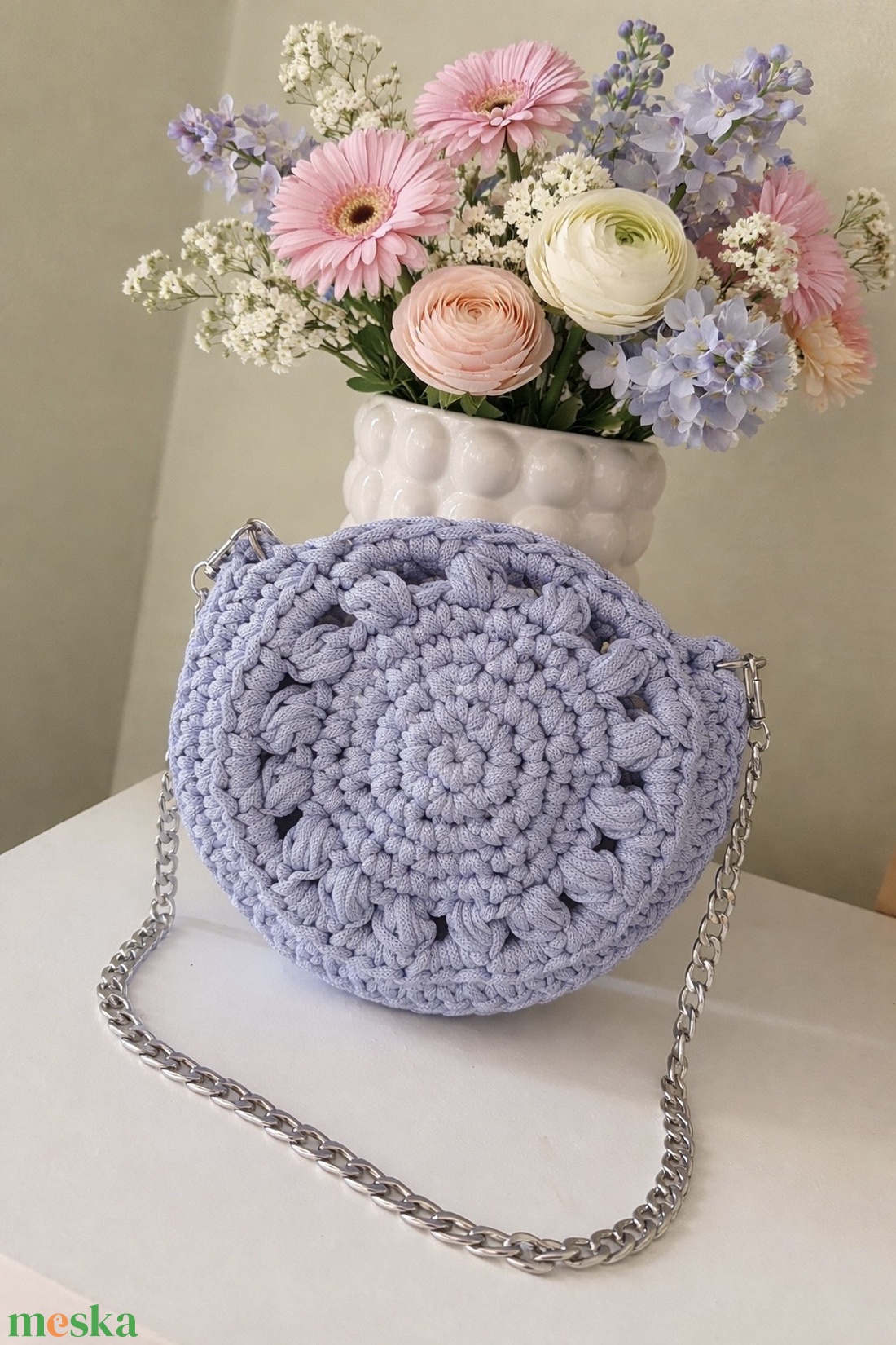 �Sunny táska kék színben - táska & tok - kézitáska & válltáska - válltáska - Meska.hu