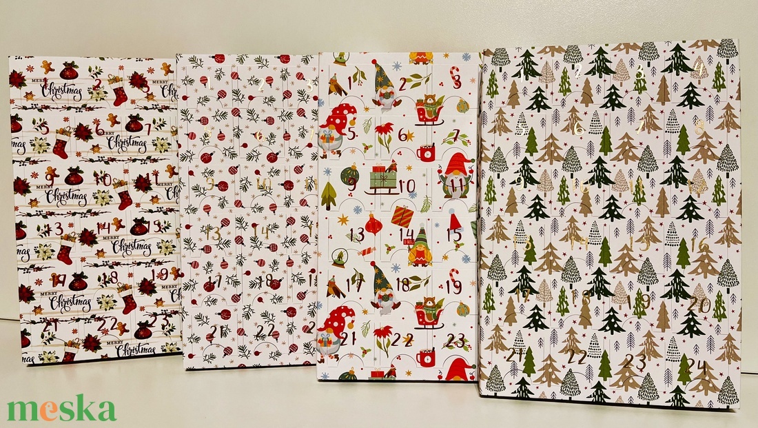 Adventi naptár kislányoknak charm karkötőkkel - karácsony - adventi díszek - adventi naptár - Meska.hu