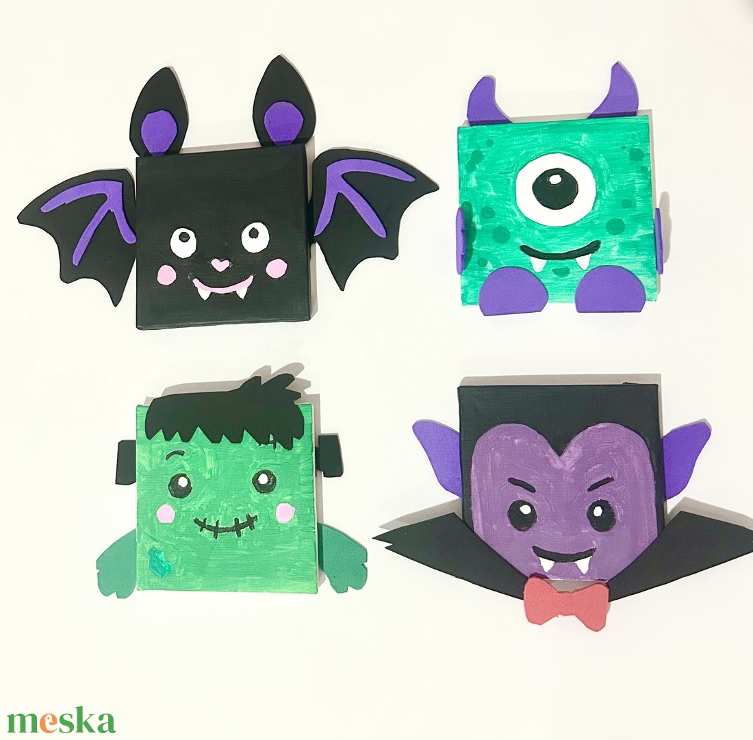 DIY Halloween mini festőkészlet - diy (csináld magad) - egységcsomag - Meska.hu