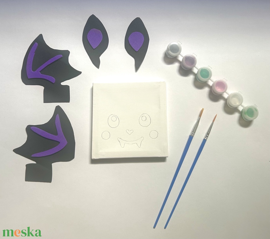 DIY Halloween mini festőkészlet - diy (csináld magad) - egységcsomag - Meska.hu