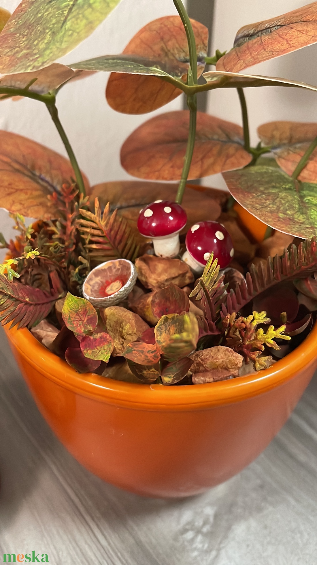 Őszi asztali dísz egyedi - otthon & életmód - dekoráció - virágdísz és tartó - csokor & virágdísz - Meska.hu
