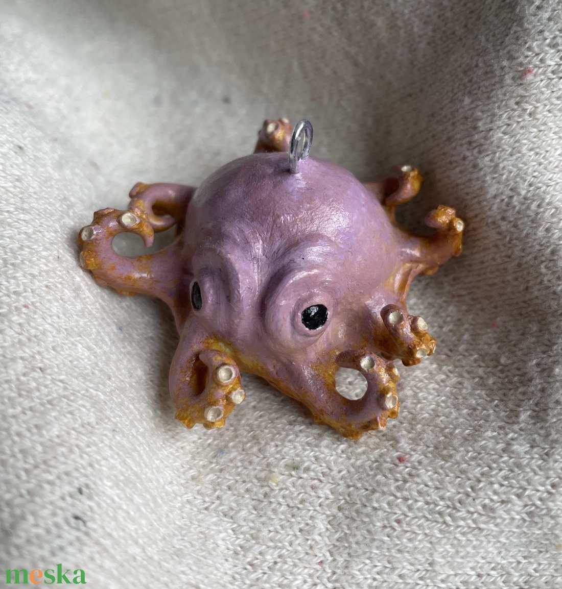 Aranyos polip dísz - kellékek & szerszámok - dekorációs kellékek - figurák - Meska.hu