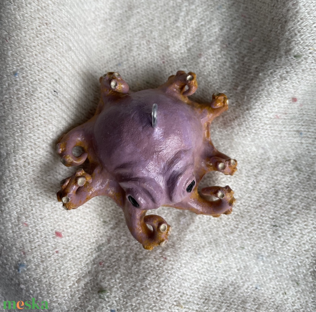 Aranyos polip dísz - kellékek & szerszámok - dekorációs kellékek - figurák - Meska.hu