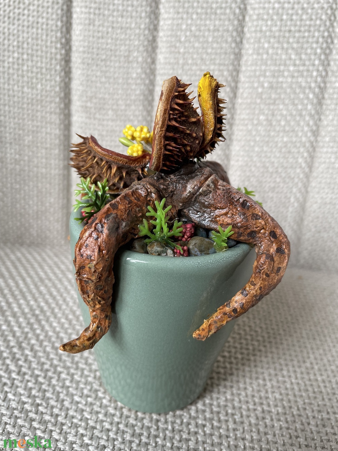 Különleges kézműves egzotikus virág asztali dísz - otthon & életmód - dekoráció - virágdísz és tartó - csokor & virágdísz - Meska.hu