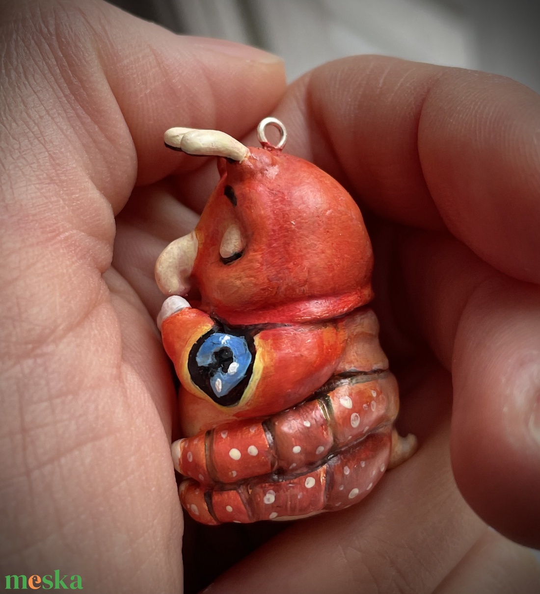 Cuki hernyó dísz / ajándék � tökéletes Valentin-napra - otthon & életmód - dekoráció - fali és függő dekoráció - függődísz - Meska.hu