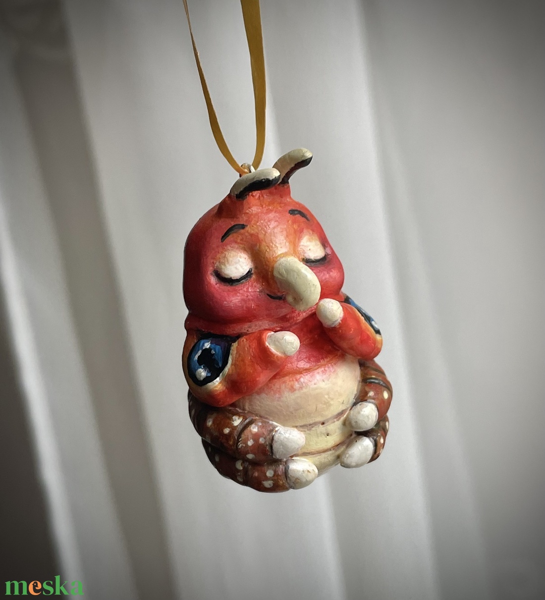Cuki hernyó dísz / ajándék � tökéletes Valentin-napra - otthon & életmód - dekoráció - fali és függő dekoráció - függődísz - Meska.hu