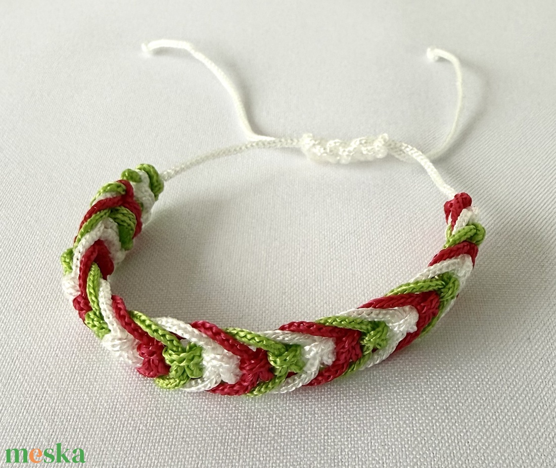 Makramé karkötő - ékszer - karkötő - fonott karkötő - Meska.hu