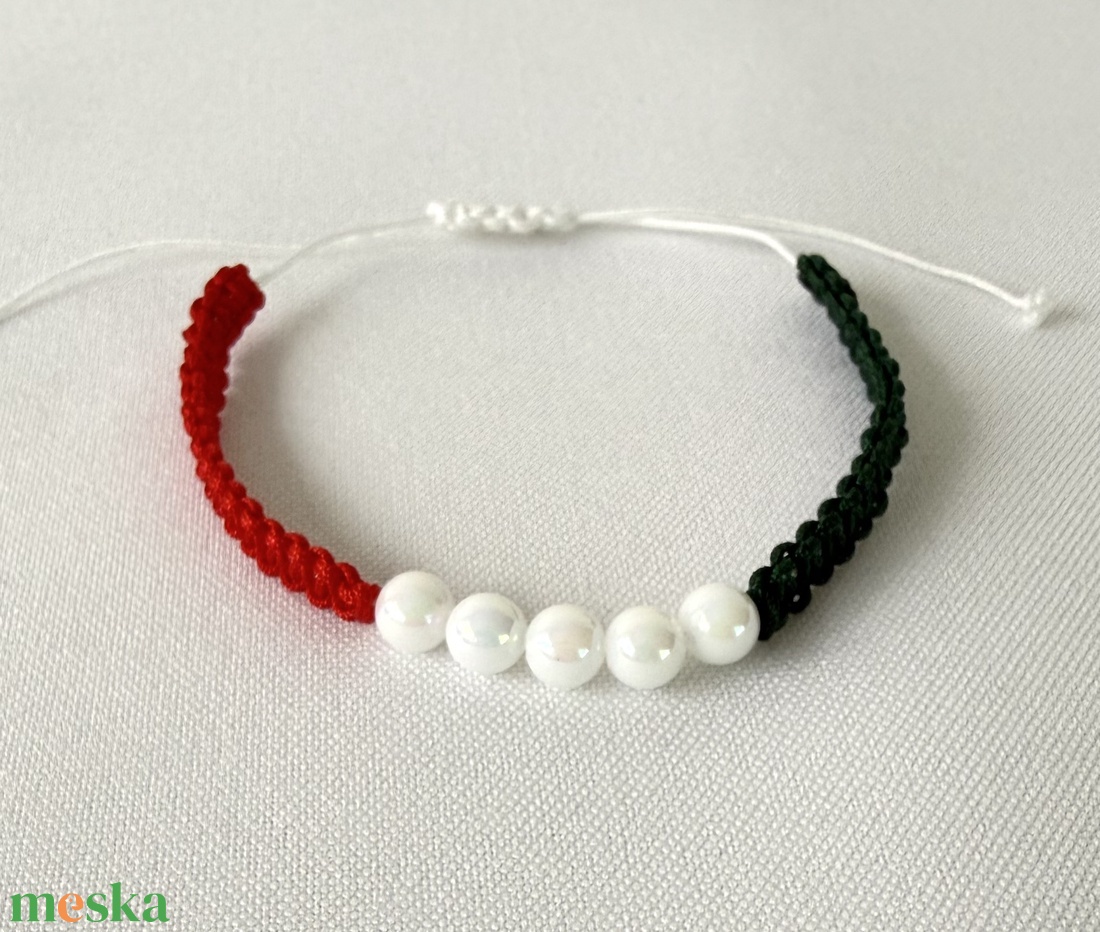 Makramé karkötő - ékszer - karkötő - fonott karkötő - Meska.hu