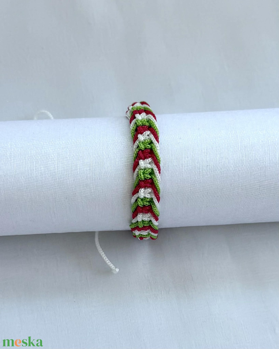 Makramé karkötő - ékszer - karkötő - fonott karkötő - Meska.hu