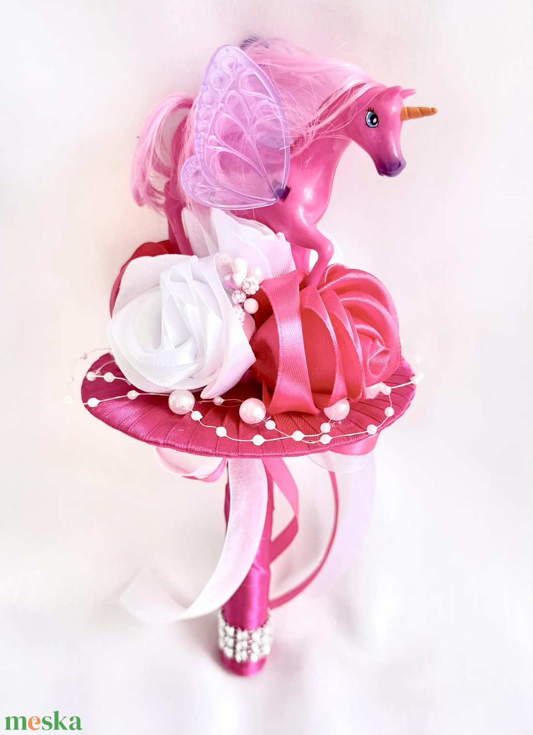 Unikornis ovis ballagási csokor - otthon & életmód - virágdekoráció - virágok - virágcsokor - Meska.hu