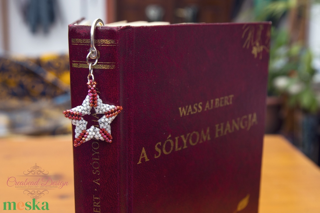 Creabead Design gyöngyfűzött könyvjelzők fém alapon - könyv & zene - könyvjelző - Meska.hu
