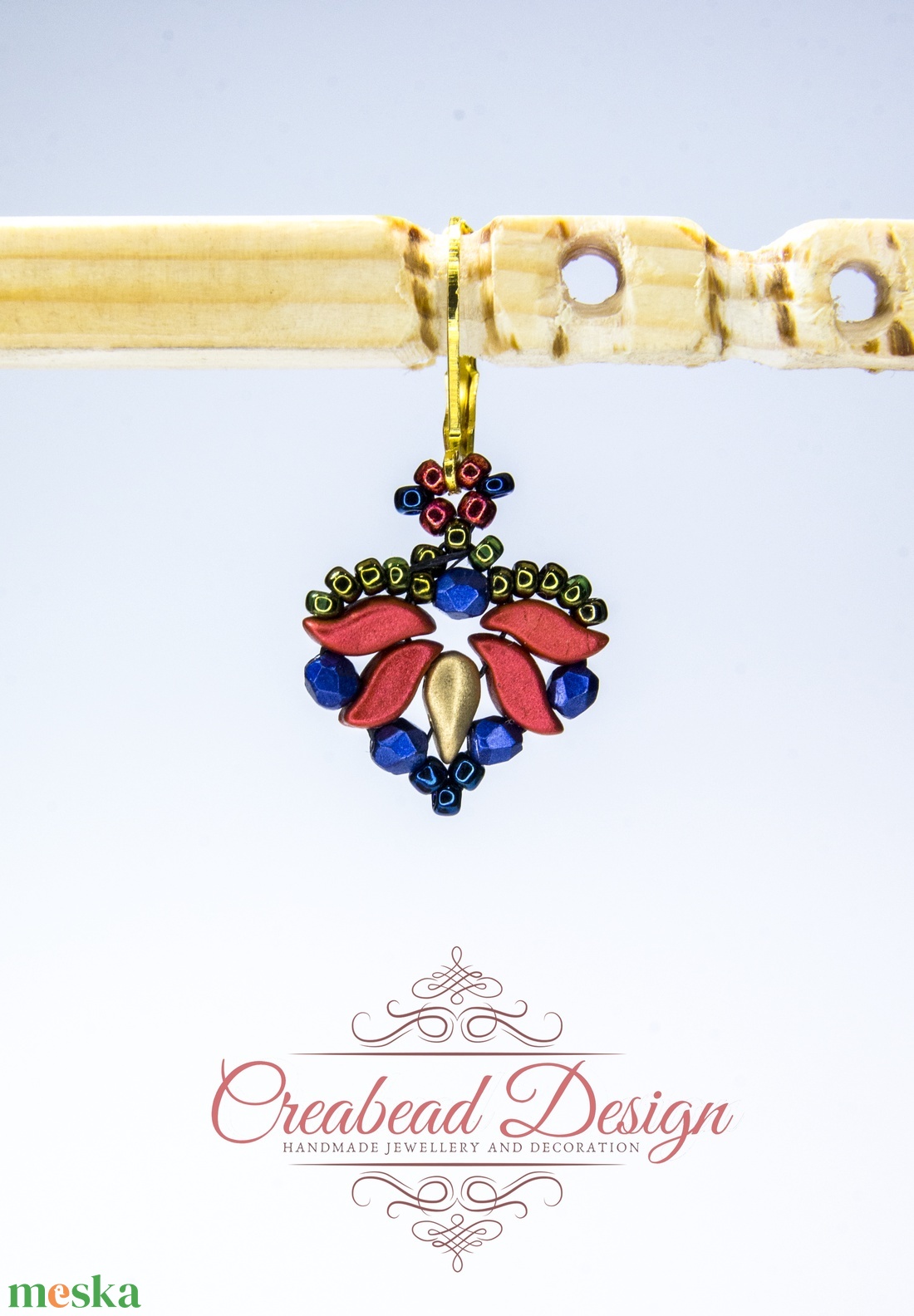 Creabead Design matyó stílusú elegáns fülbevaló - ékszer - fülbevaló - pötty fülbevaló - Meska.hu Creabead Design matyó stílusú elegáns fülbevaló - ékszer - fülbevaló - pötty fülbevaló - Meska.hu