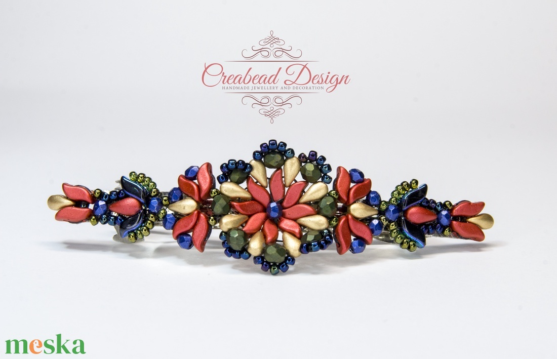 Creabead Design matyó stílusú francia csat - ruha & divat - hajdísz & hajcsat - hajcsat & hajtű - Meska.hu Creabead Design matyó stílusú francia csat - ruha & divat - hajdísz & hajcsat - hajcsat & hajtű - Meska.hu