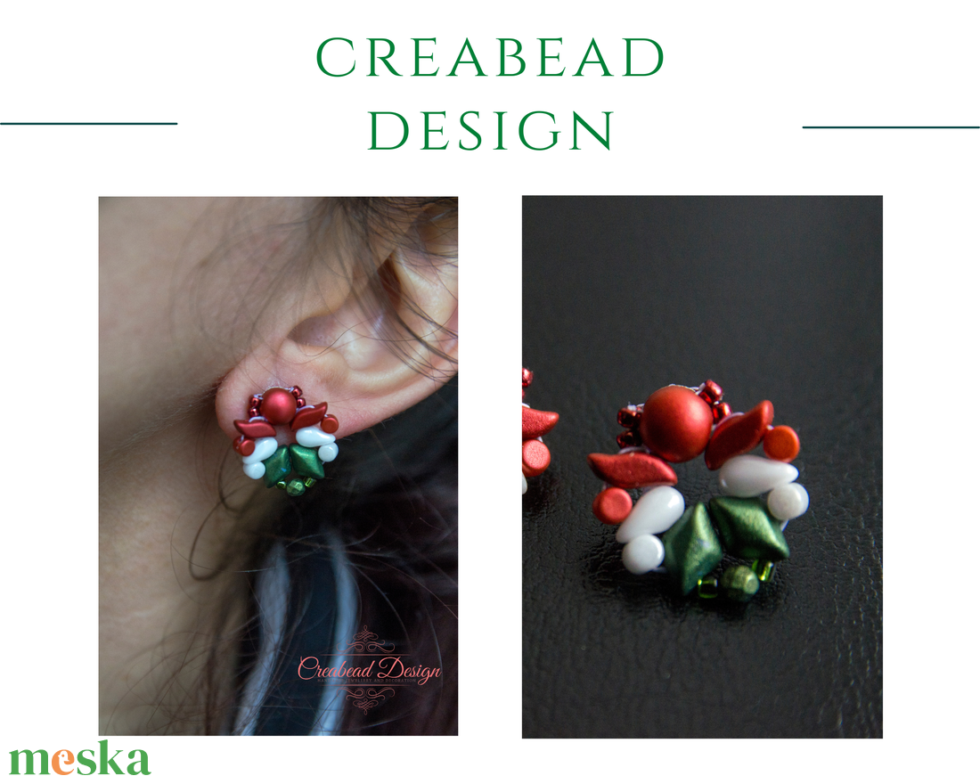 Creabead Design trikolór ékszer - ékszer - fülbevaló - lógó fülbevaló - Meska.hu Creabead Design trikolór ékszer - ékszer - fülbevaló - lógó fülbevaló - Meska.hu
