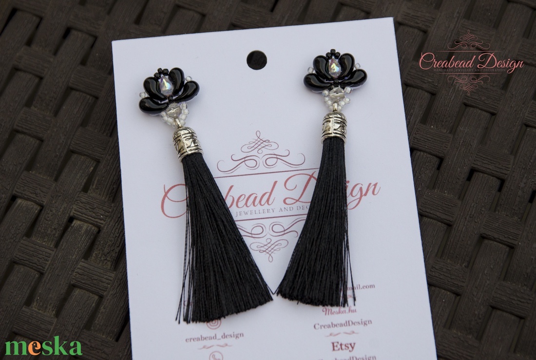 Creabead Design közepes bojtos matyó tulipán - ékszer - fülbevaló - rojtos fülbevaló - Meska.hu Creabead Design közepes bojtos matyó tulipán - ékszer - fülbevaló - rojtos fülbevaló - Meska.hu